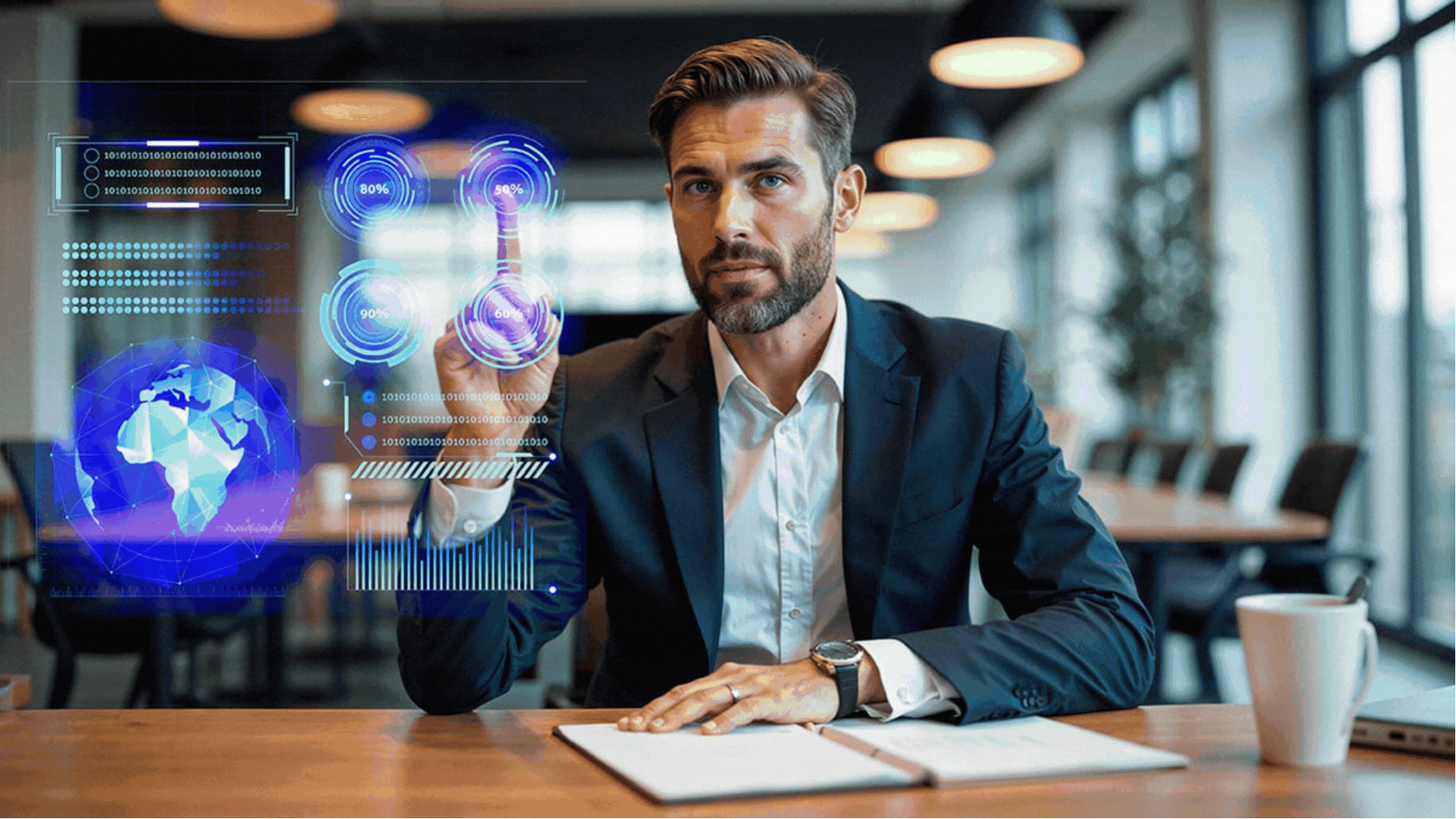 Smartphone com interface de chat